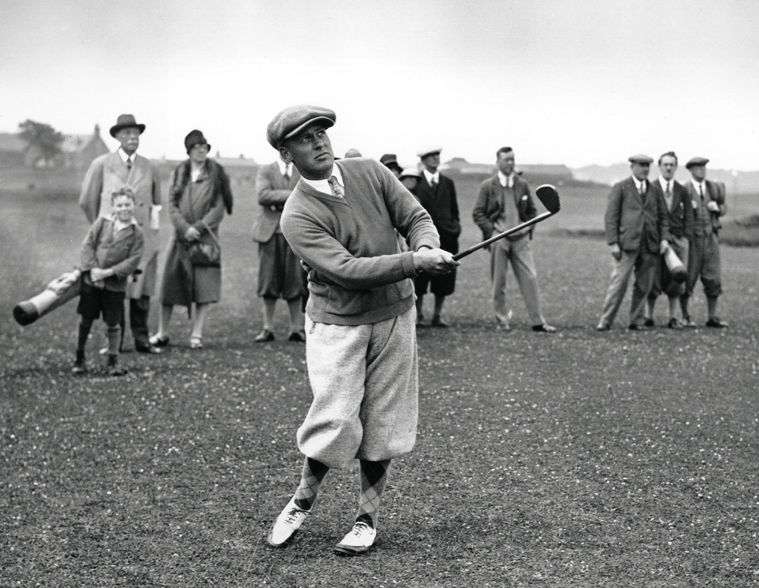 Bobby Jones of the United States in practise before the start of the Open Golf Championship at St. Andrews, 9th July 1927. (Photo by Kirby/Topical Press Agency/Allsport/Hulton/Archive